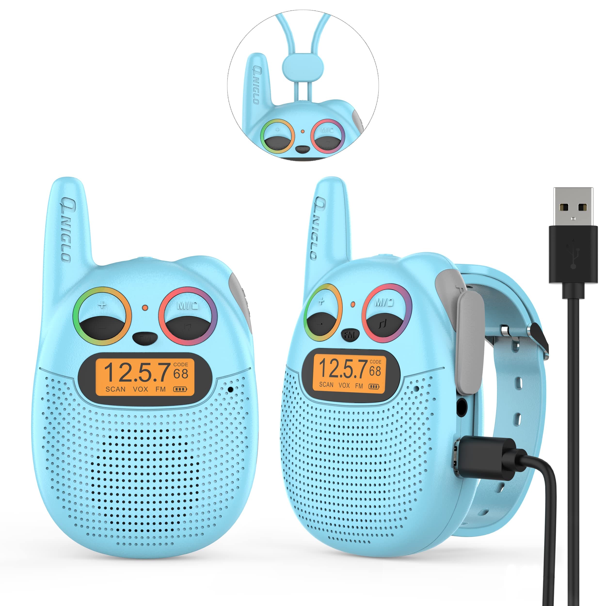 Walkie Talkies for Kids, 3 Miles Long Range 22 Channels 2 Way Radio for Boys Girls Ages 3-12, Walkie Talkies for Outdoor Camping Hiking, Easter/Birthday Presents for 4 5 6 7 8 Year Old