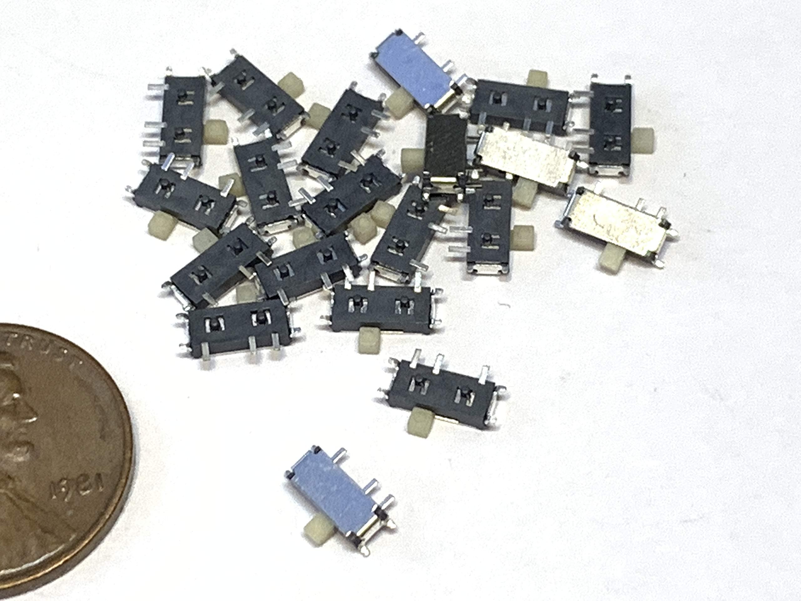 20 pieces MSK-12C02 7 pin Mini micro small tiny Slide Switch On-Off PCB smd A26