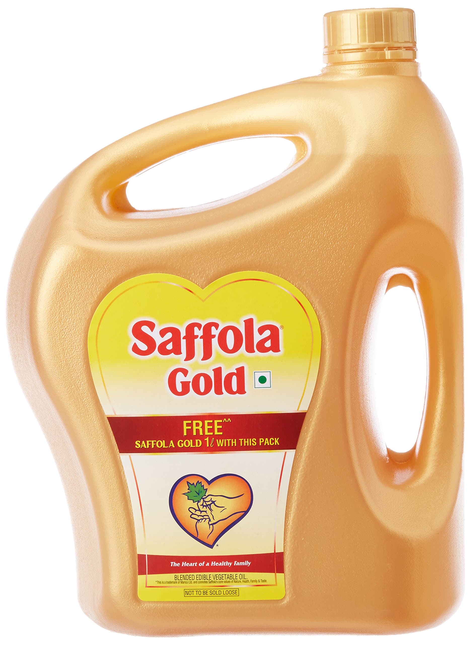Saffola Gold Oil, 5L with Free Saffola Gold, 1L