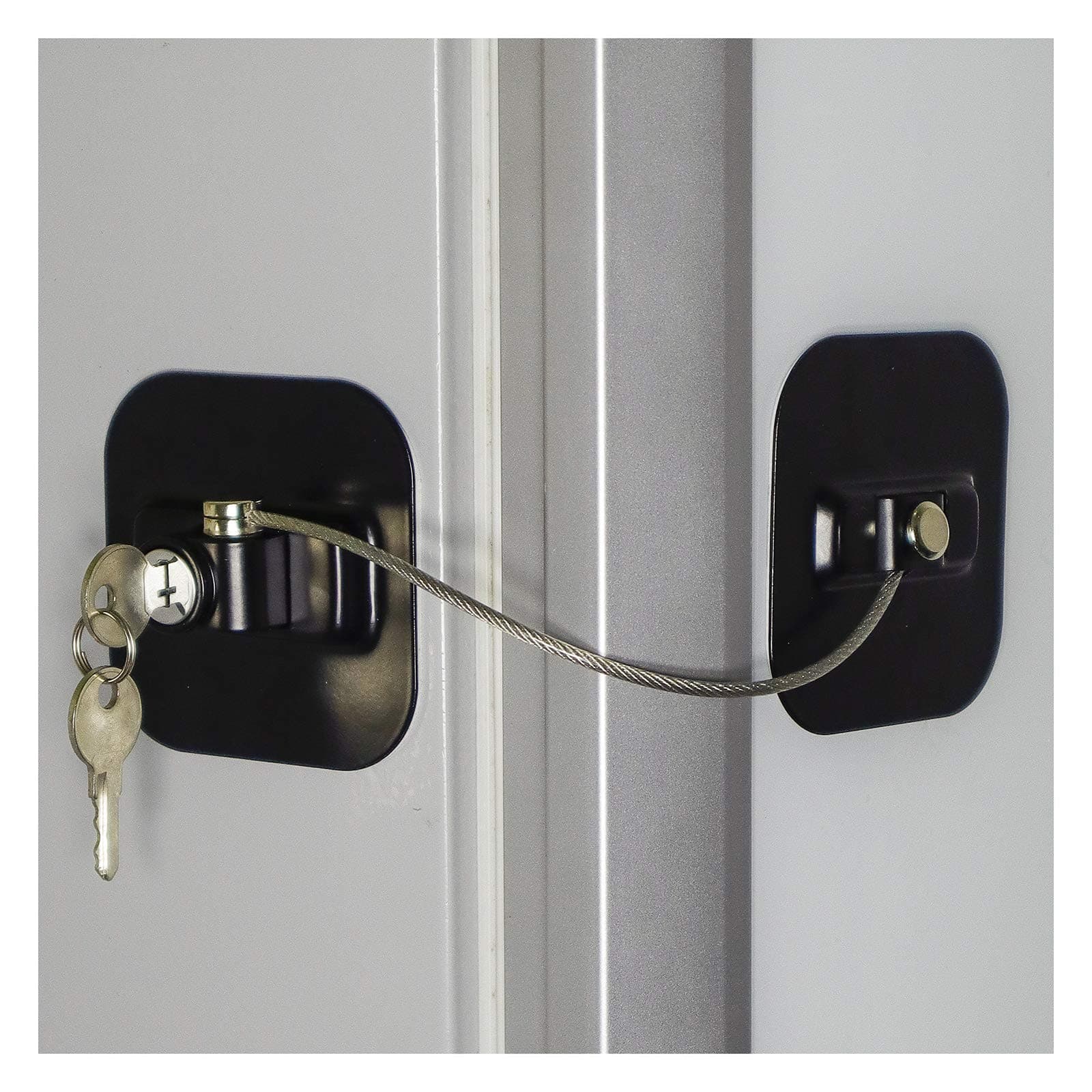 Refrigerator Door Locks, Fridge Lock with Keys, File Drawer and Child Safety Cabinet Lock with Strong Adhesive