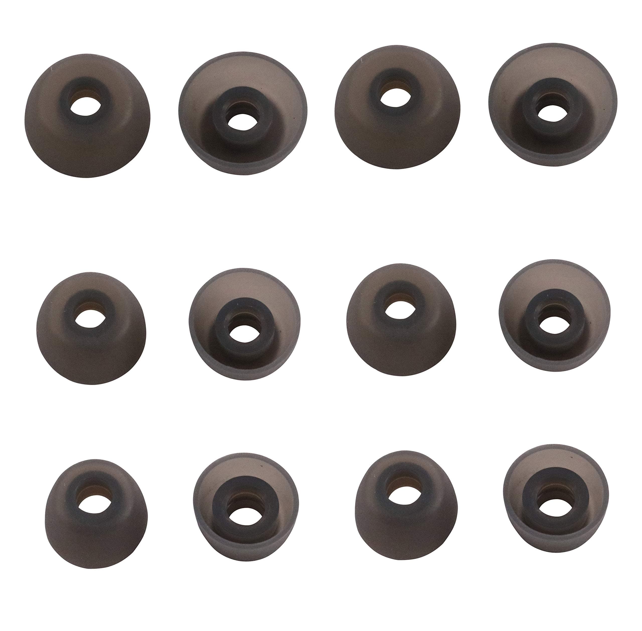 Ear Tips for Jabra Elite 65t Headphone, Rayker Replacement Ear Tips Earbud Covers for Jabra Elite/Active 65t, 6 Pairs, S/M/L (Black)