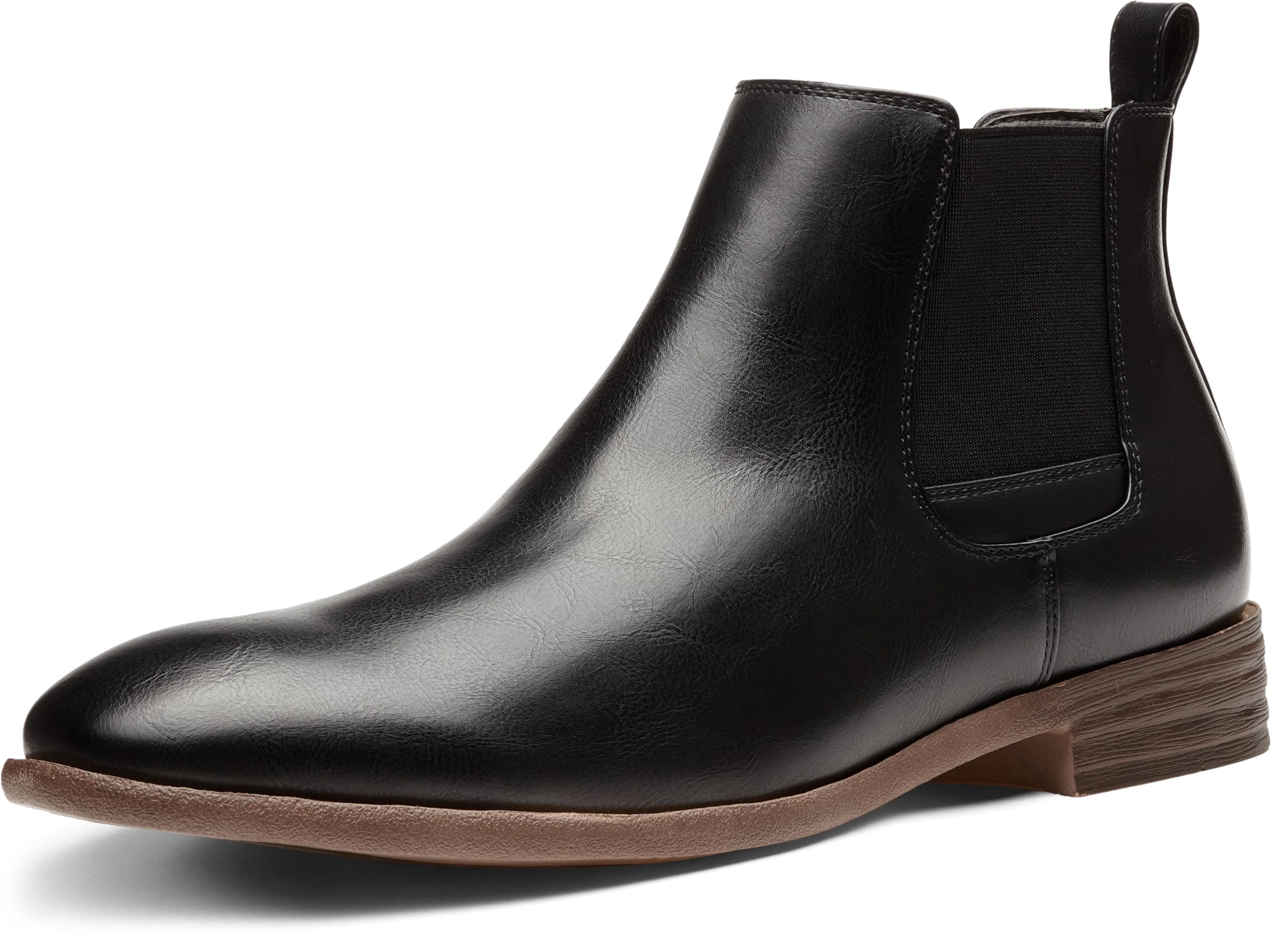 JOUSEN Men's Chelsea Boots Lightweight Casual Chukka Ankle Boots Classic Elastic Dress Boots for Men (9.5,Black)