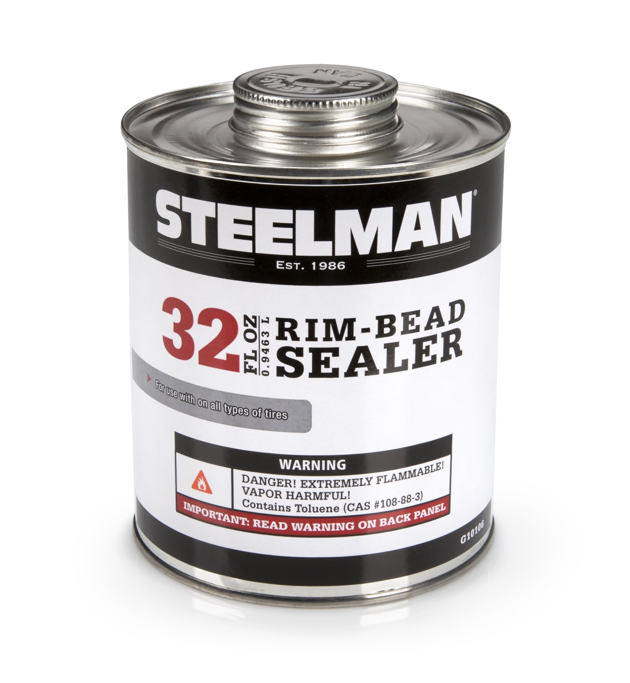 Steelman Tire Rim Bead Sealer for Tubeless Tires, Stops Leaks Between Tire Bead and Wheel, Applicator Brush Included - 1 Quart