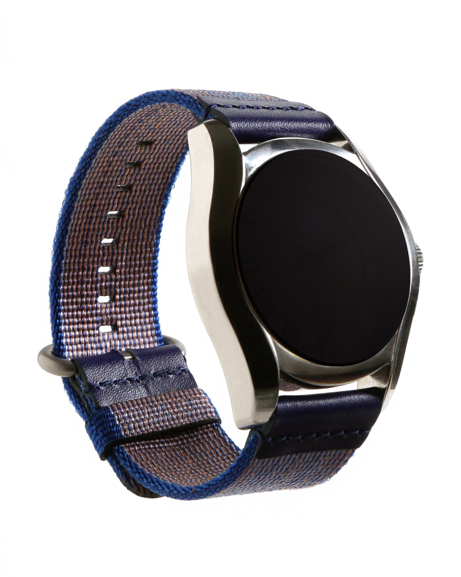 KoolBands 2pcs, 20mm, 22mm Woven Nylon Watch Band with Stainless Steel Buckle and Quick Release Pin