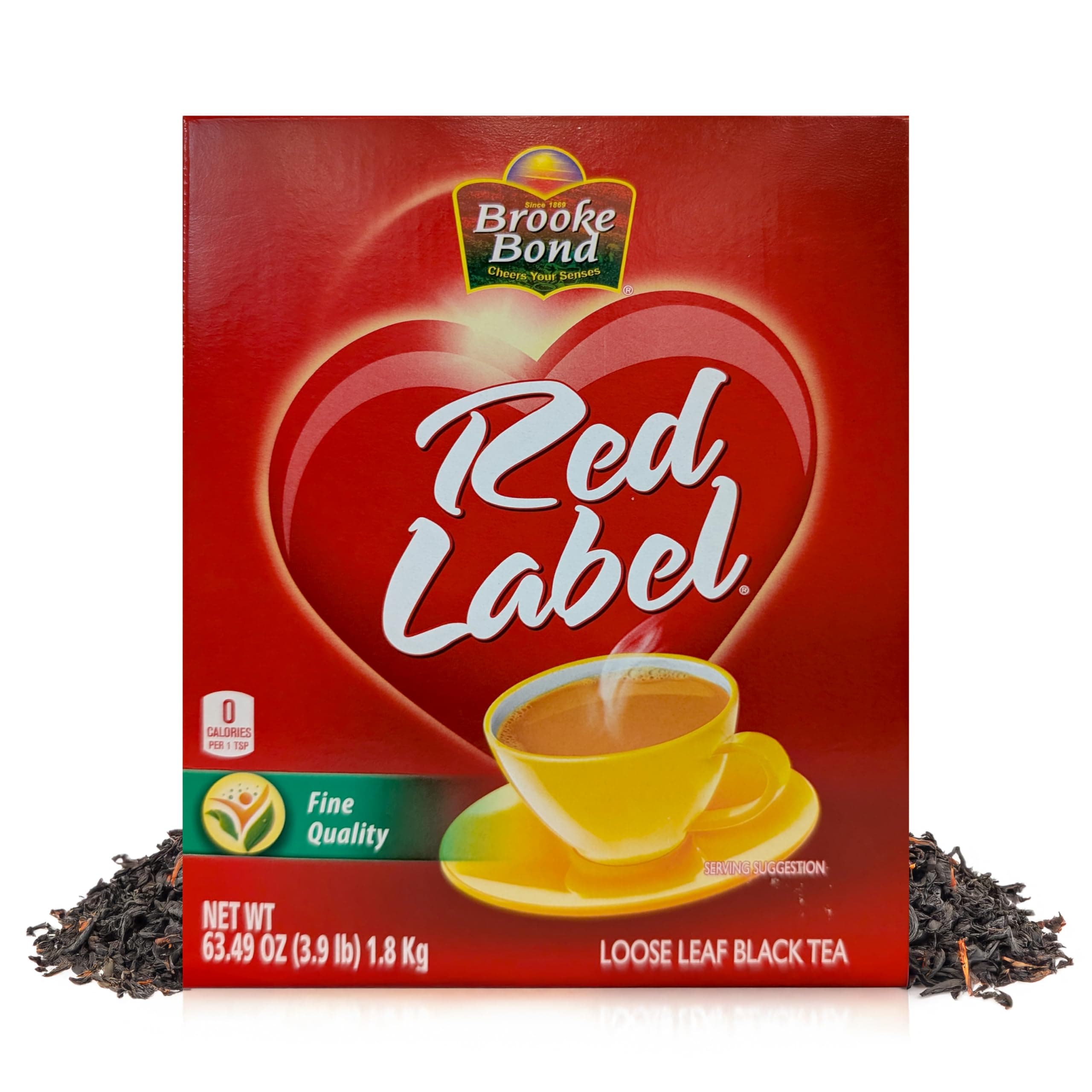 - Brooke Bond Red Label | Loose Tea | Premium Quality | Indian Black Tea | Authentic Indian Chai Blend | Suitable for Milk Chai | Refreshing Flavor | 1800 Grams (Pack of 1)