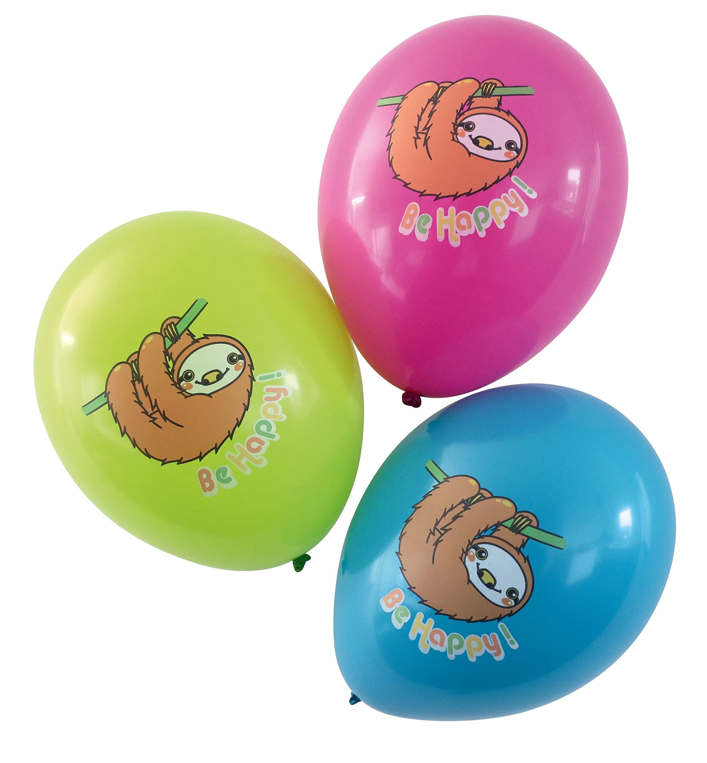 'Karaloon 30078 15 Balloons Sloth Be Happy"