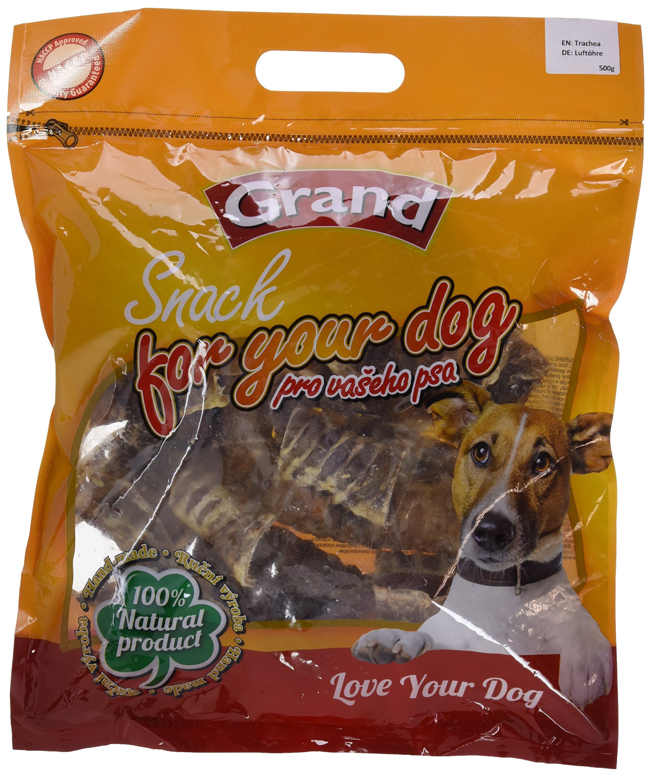 Grand SuperPremium 722 Trachea Natural Dog Chews, 500 g