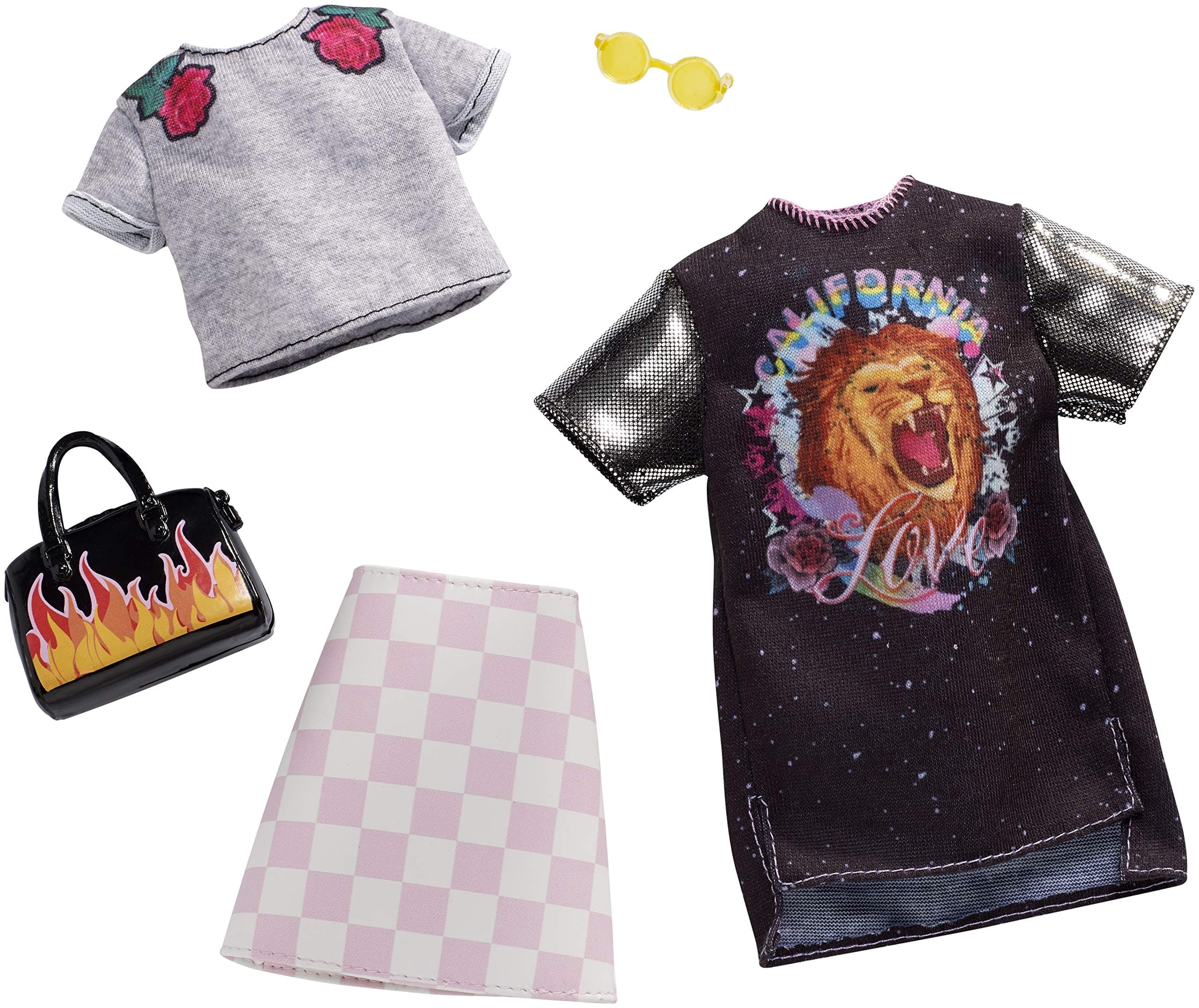 Barbie Checkered Rockband Tee Fashion Pack