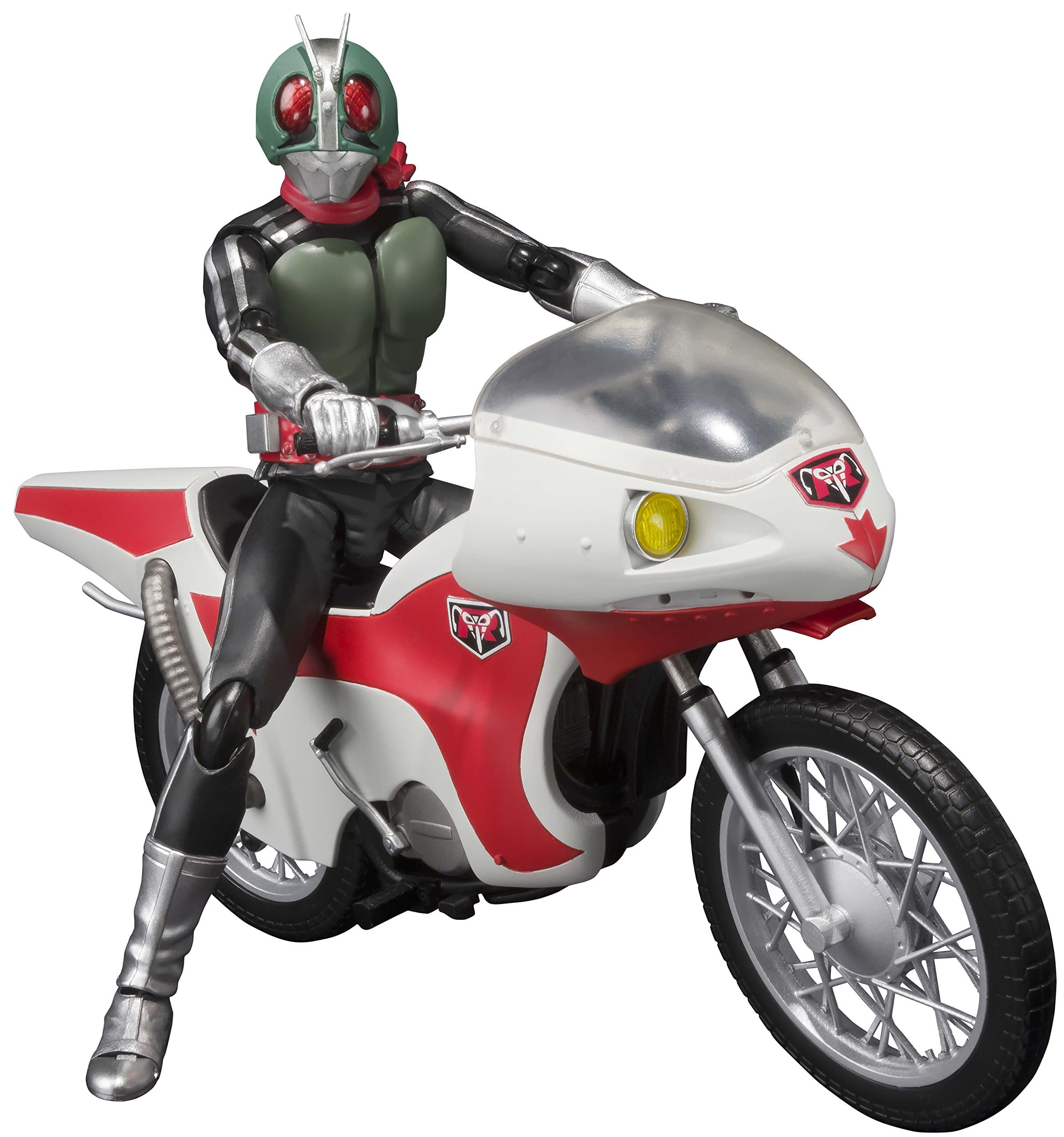 Bandai Tamashii S.H. Figuarts Masked Rider New 1 And New Cyclone Action Figure, Multicolour