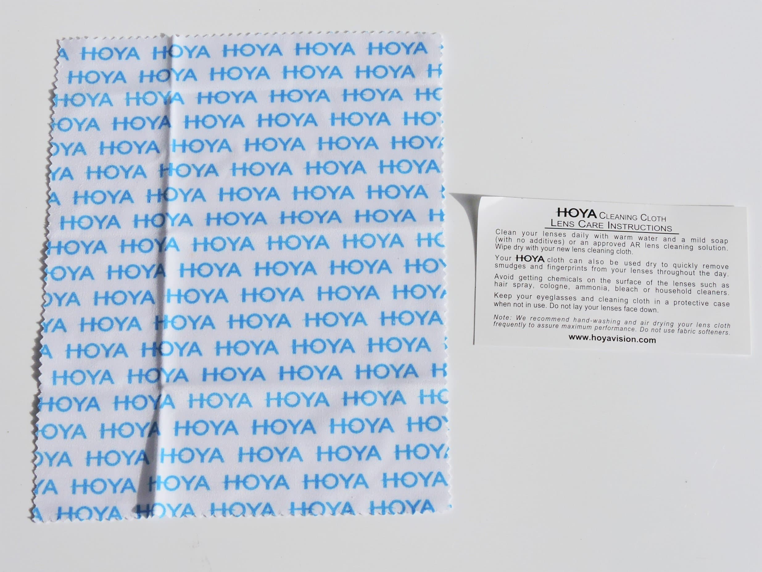 HOYA Microfiber Lens Cleaning Cloth 6.25" x 5.25" for Expensive Eyewear, Cameras, Phones, + MORE!