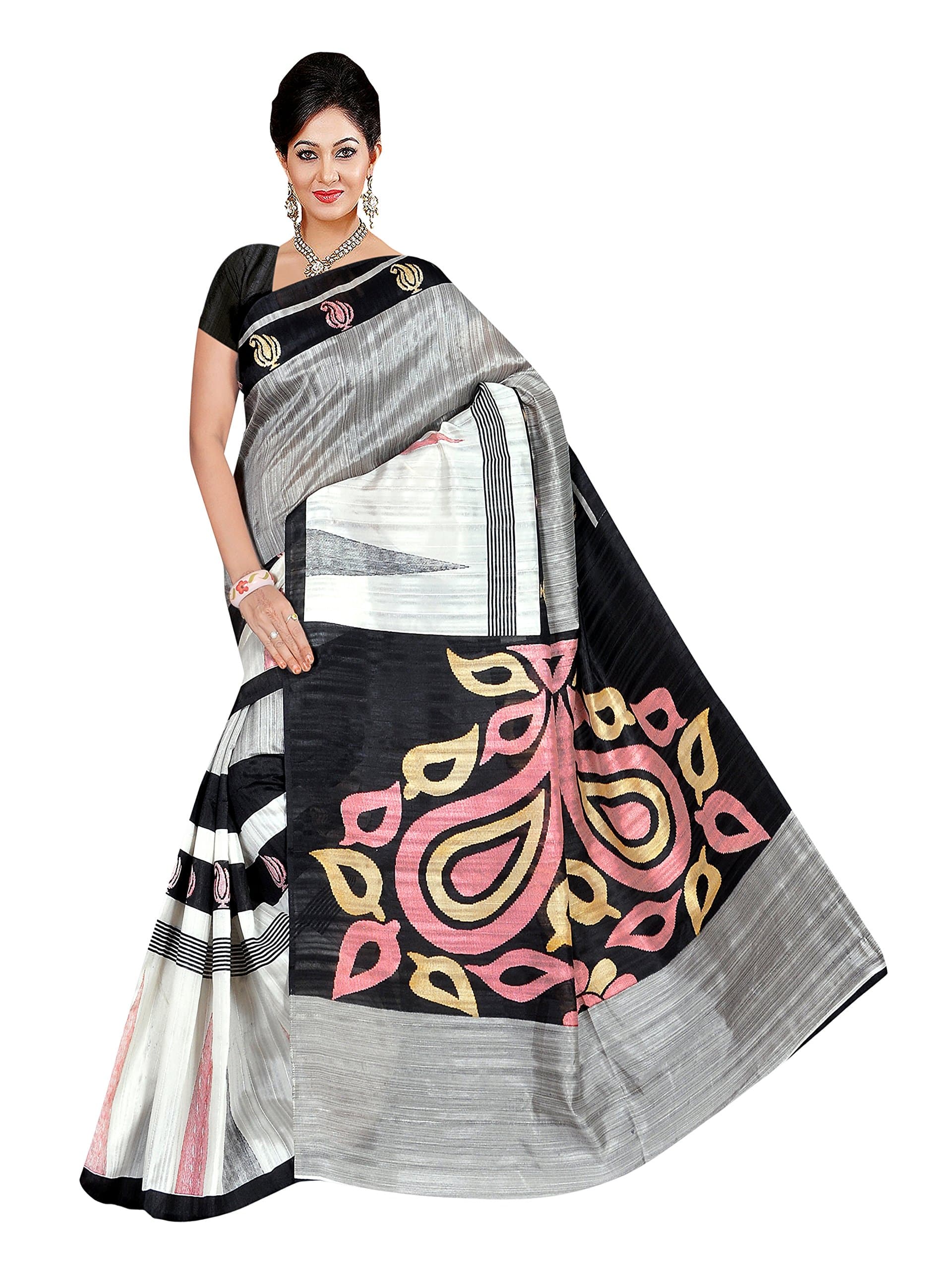 Winza Designer Women's Cotton Silk Saree with Blouse