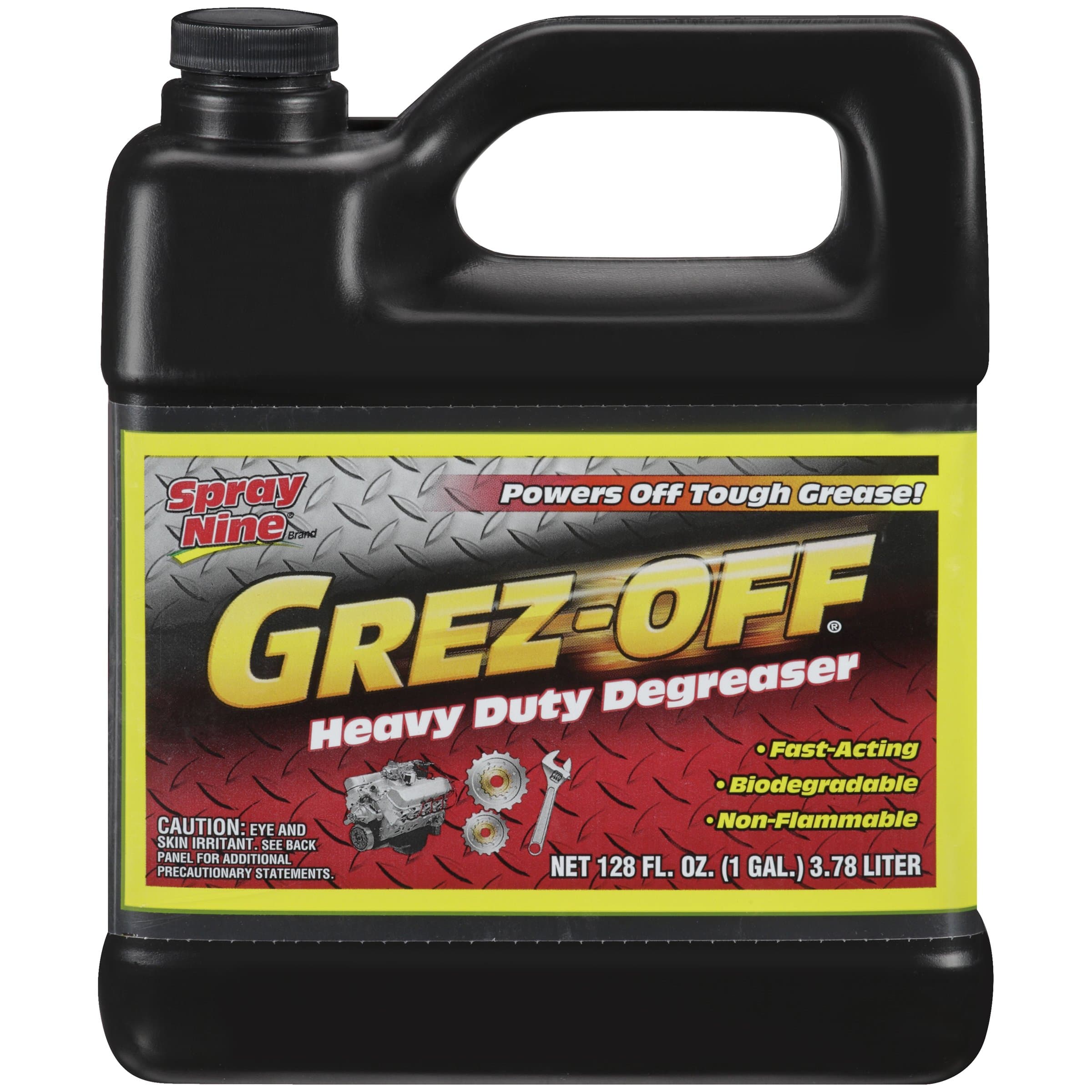 Spray Nine 22701-4PK Grez-Off Heavy Duty Degreaser, 1 Gallon (Pack of 4)