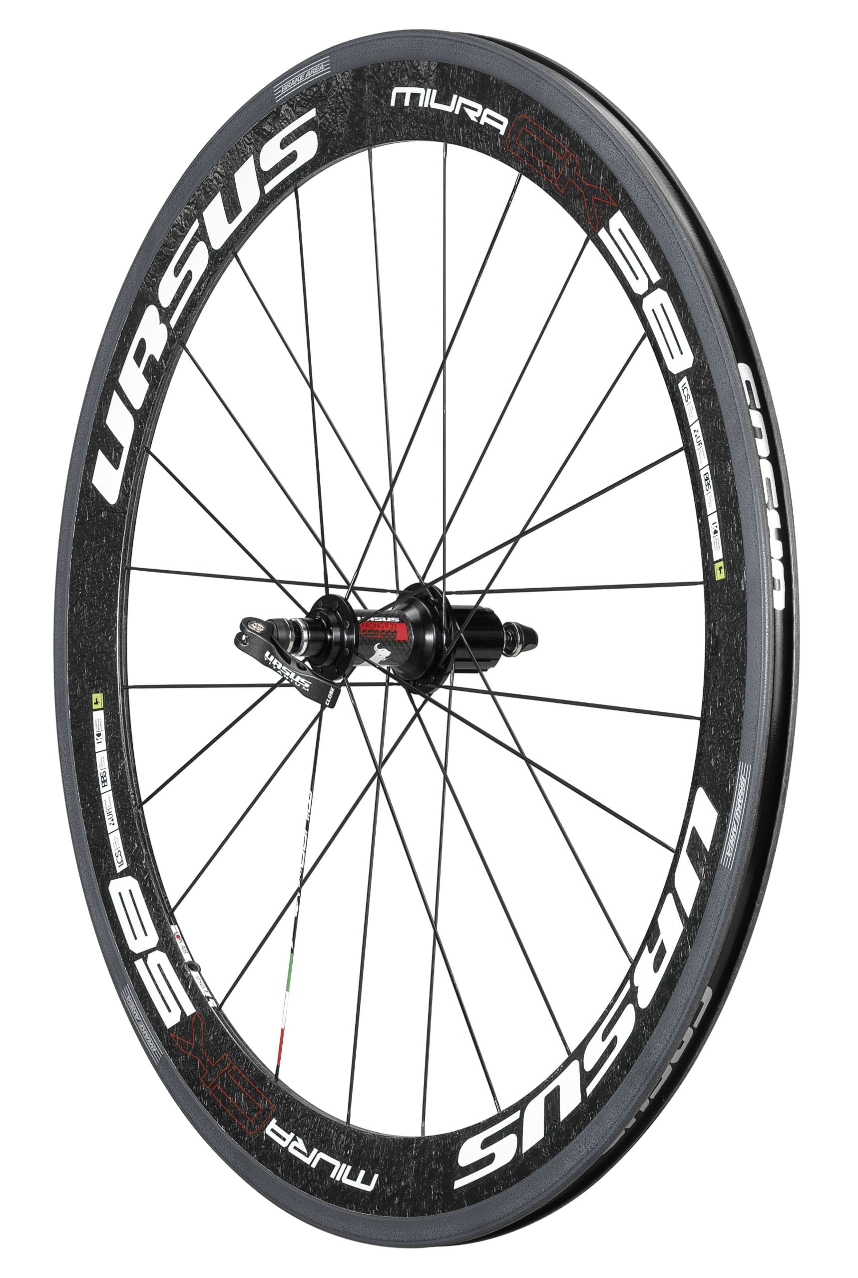 Rear Wheel Miura CK58 Clincher with Campagnolo Sticker, White