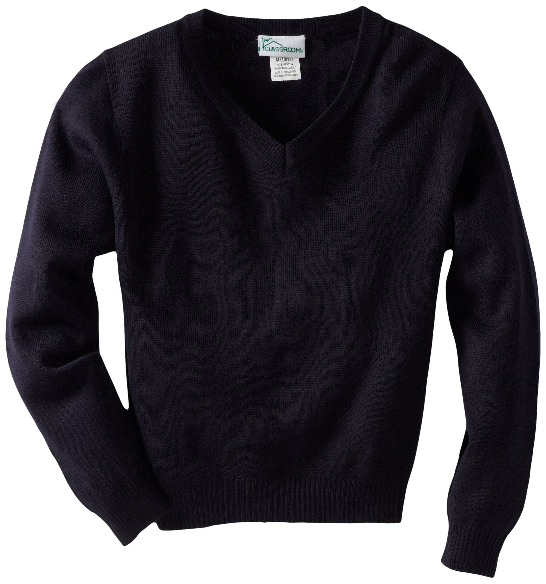 Classroom School UniformsBig Kid Long Sleeve V-Neck Sweater 56702