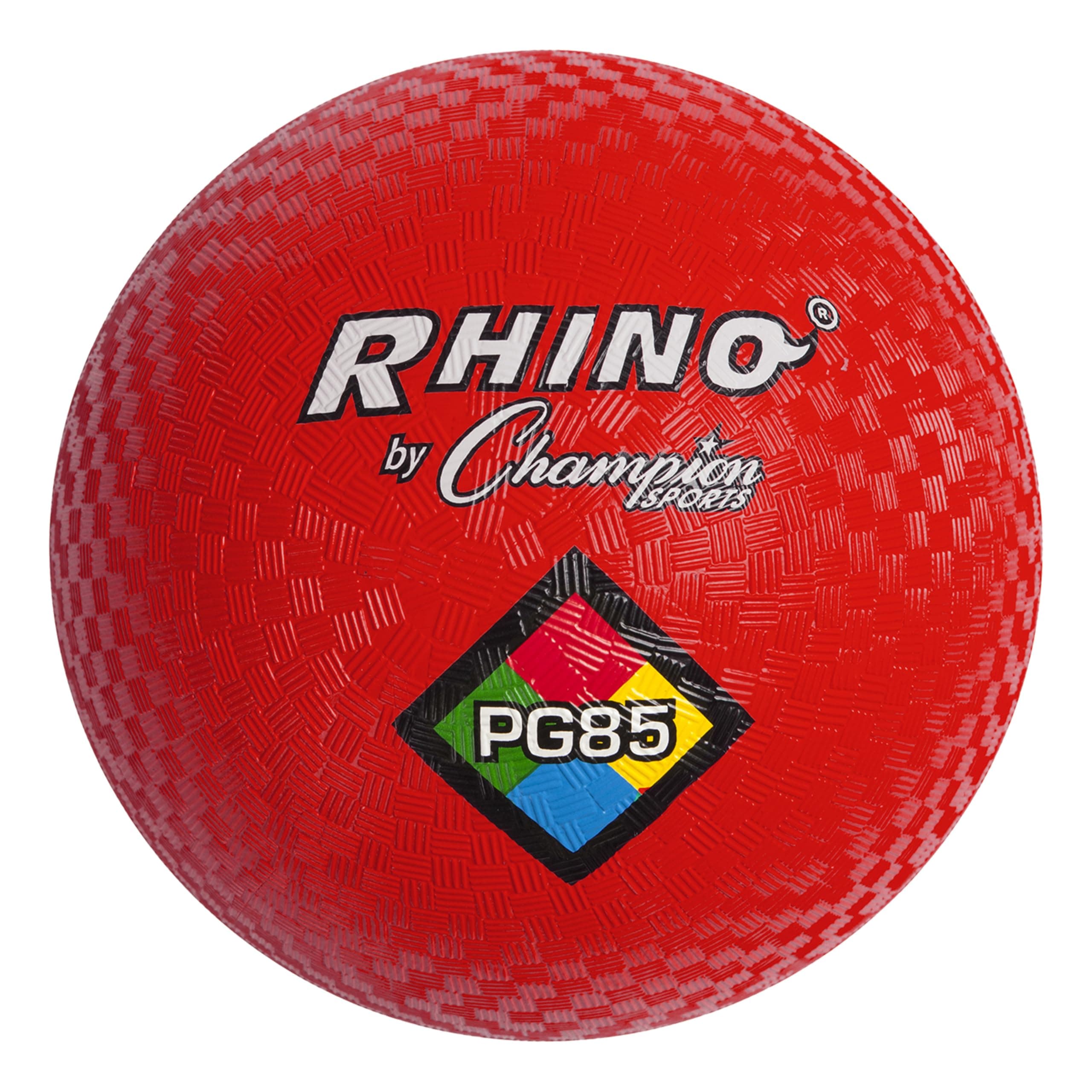 Rhino Playground Balls 8.5" D - Two Ply, Nylon Wound, Red (Set of 1 Ball)