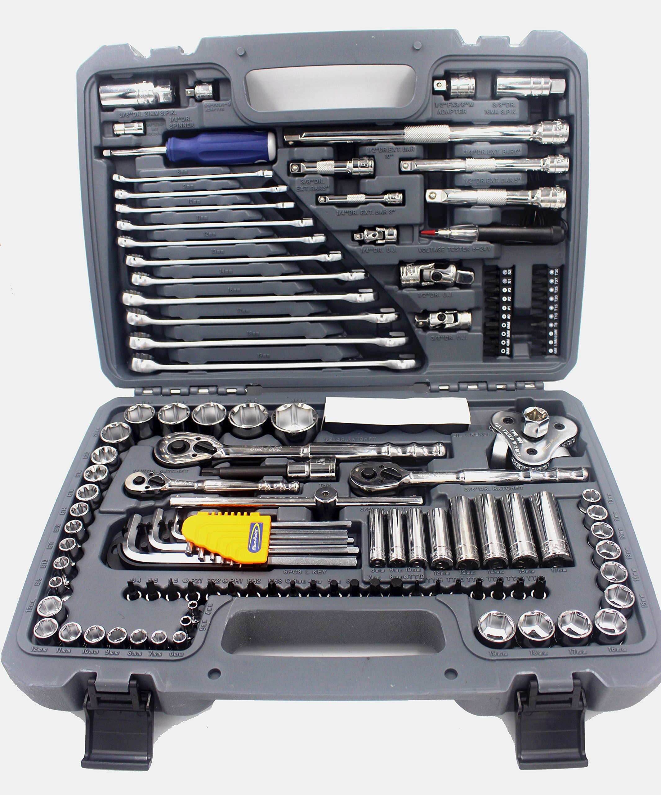 Bluepoint 1/4"+3/8"+1/2" Dr. Socket Set