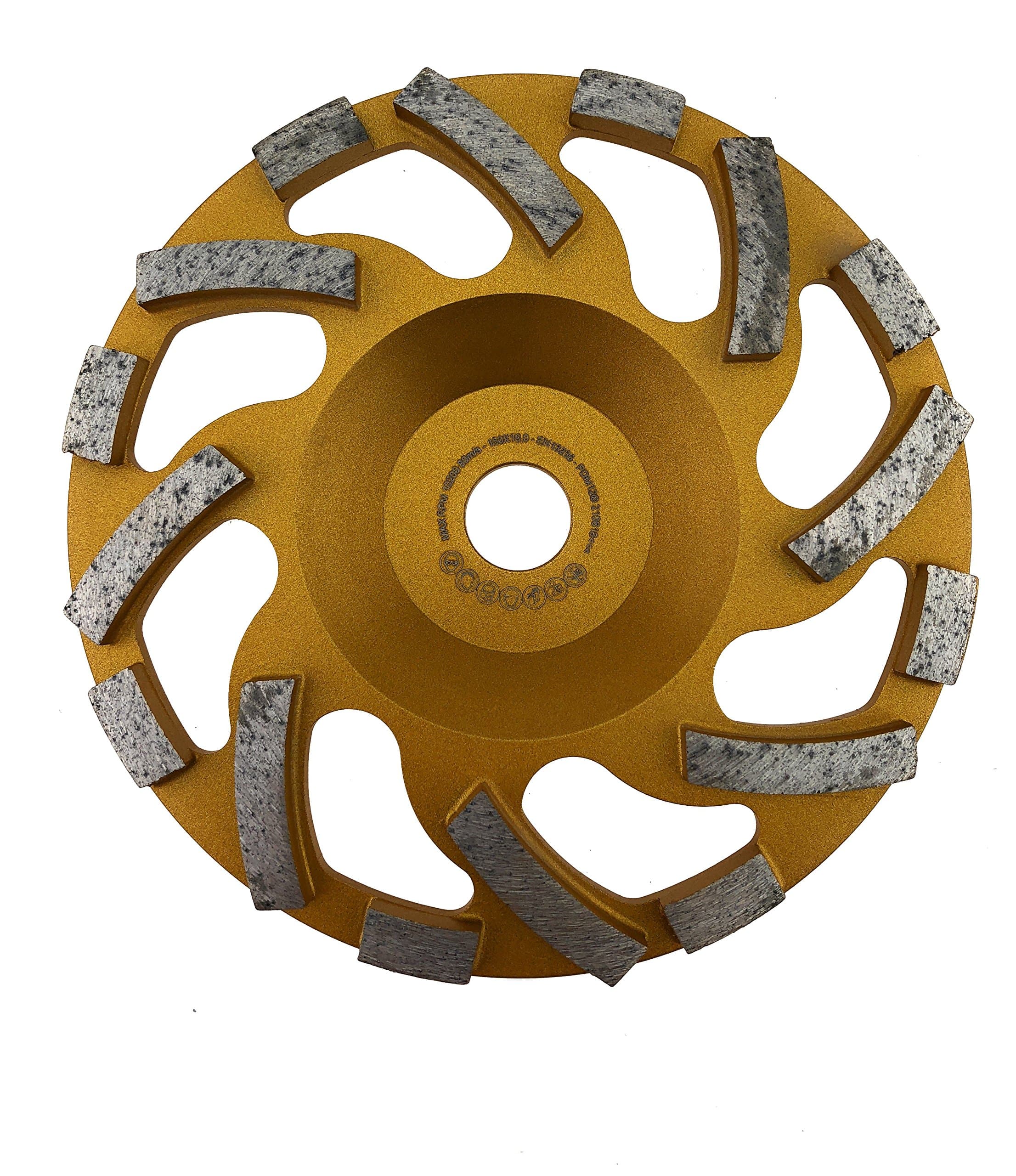 PRODIAMANT Professional Diamond Grinding Cup Wheel Concrete 148 mm x 19 mm Diamond Grinding Head PDX82.918 148mm Concrete/Natural Stone