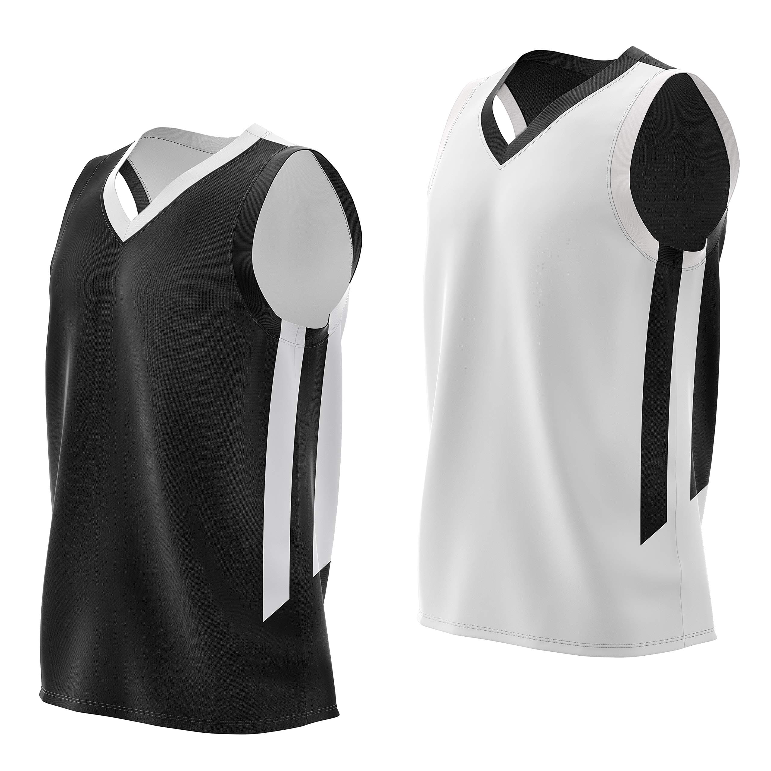 Reversible Men's Mesh Athletic Basketball Jersey Single for Team Scrimmage