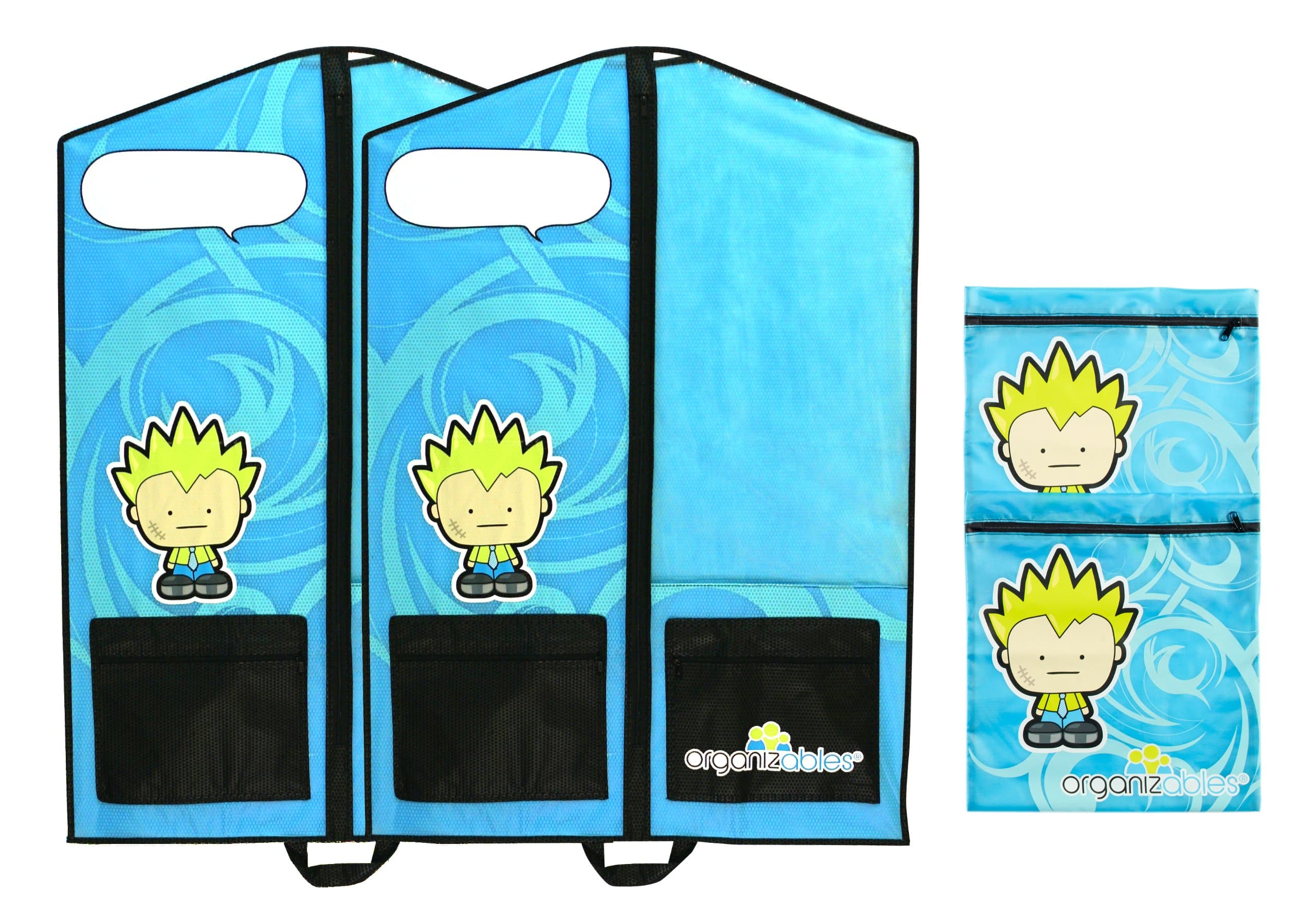 Organizables Children's Hanging Clothes Organizer, Boys Deluxe Weekend Set, Blue