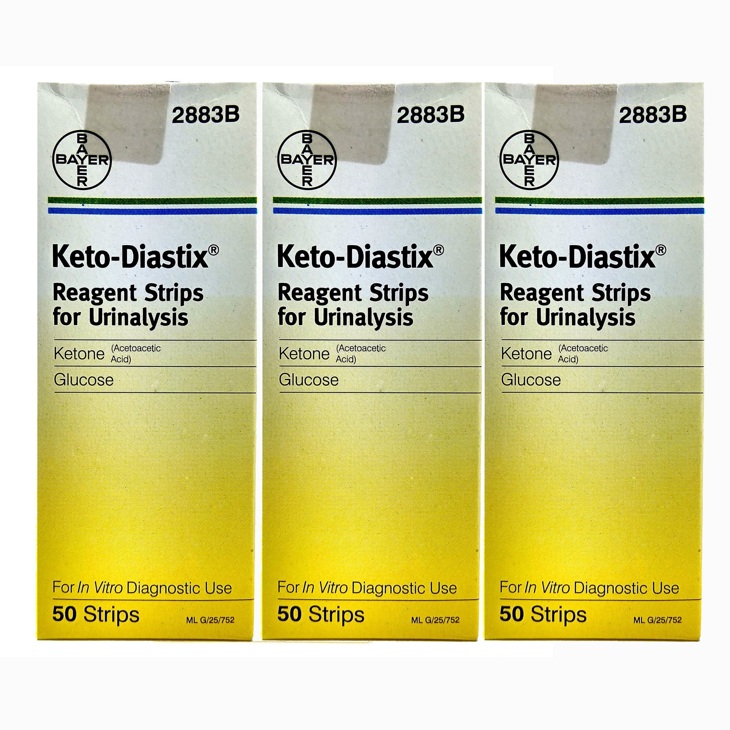 Keto-Diastix Reagent Strips-Urinalysis, 50 Each (Pack of 3)